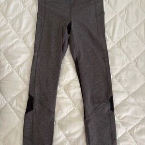 lululemon athletica Black and Gray Leggings